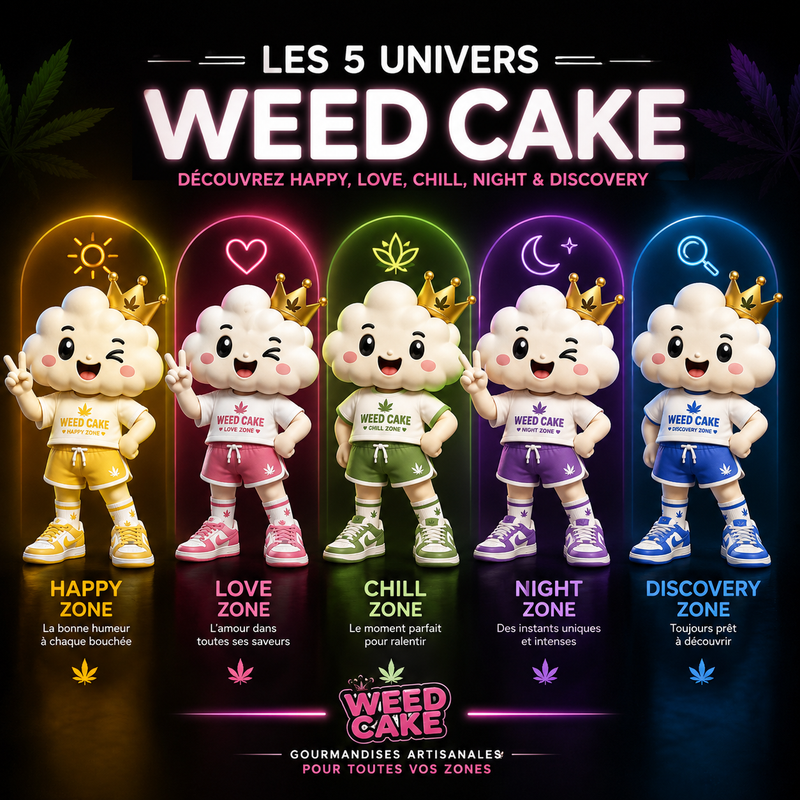 Les 5 univers WEED CAKE : trouvez celui qui vous ressemble